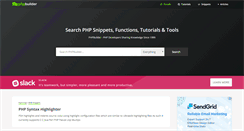 Desktop Screenshot of phpbuilder.com