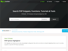 Tablet Screenshot of phpbuilder.com